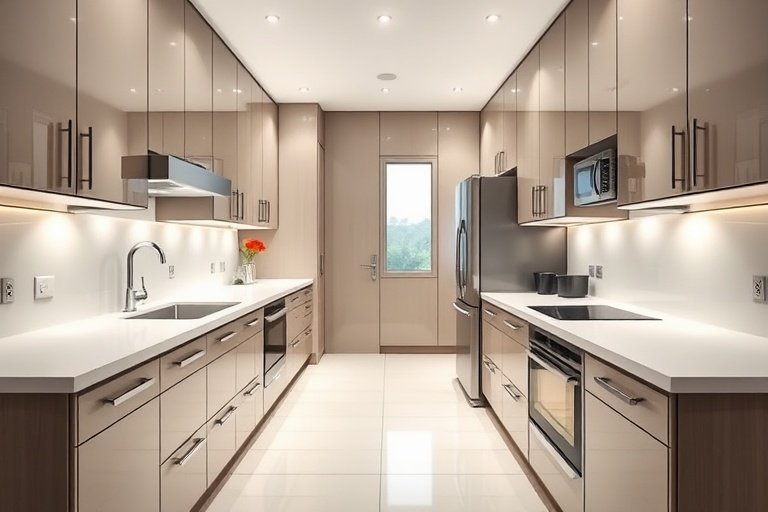 Cocina integral paralela